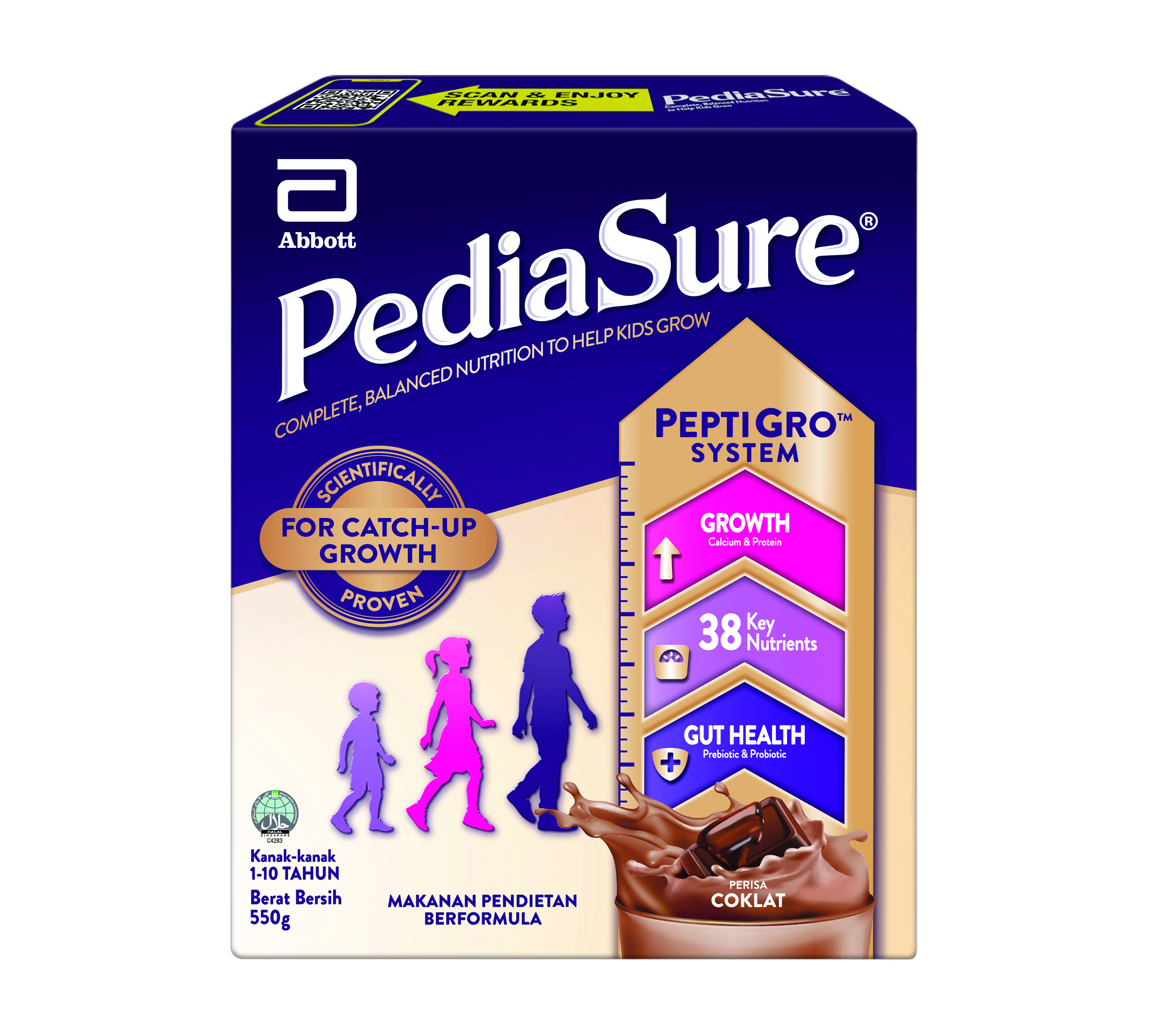 PEDIASURE OHT CHOCOLATE 550G (NEW)