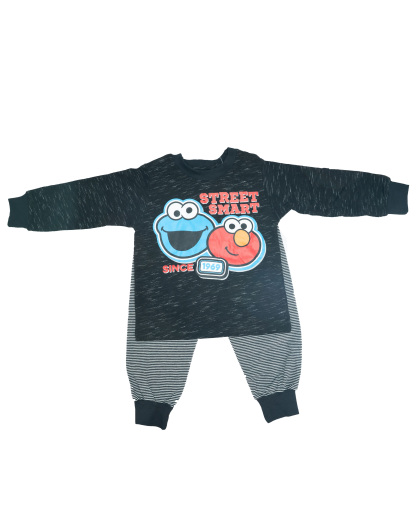 SESAME PYJAMAS (STP0925-40003) - BLACK MELANGE