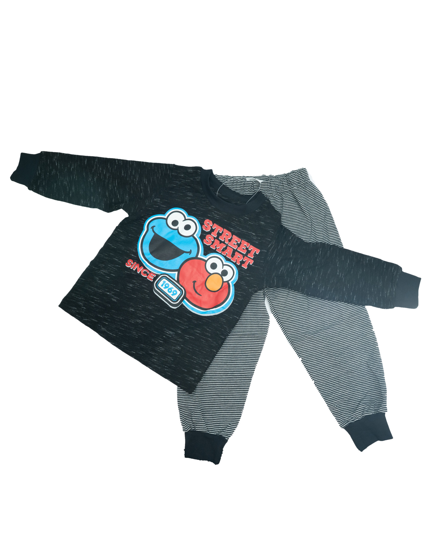 SESAME PYJAMAS (STP0925-40003) - BLACK MELANGE