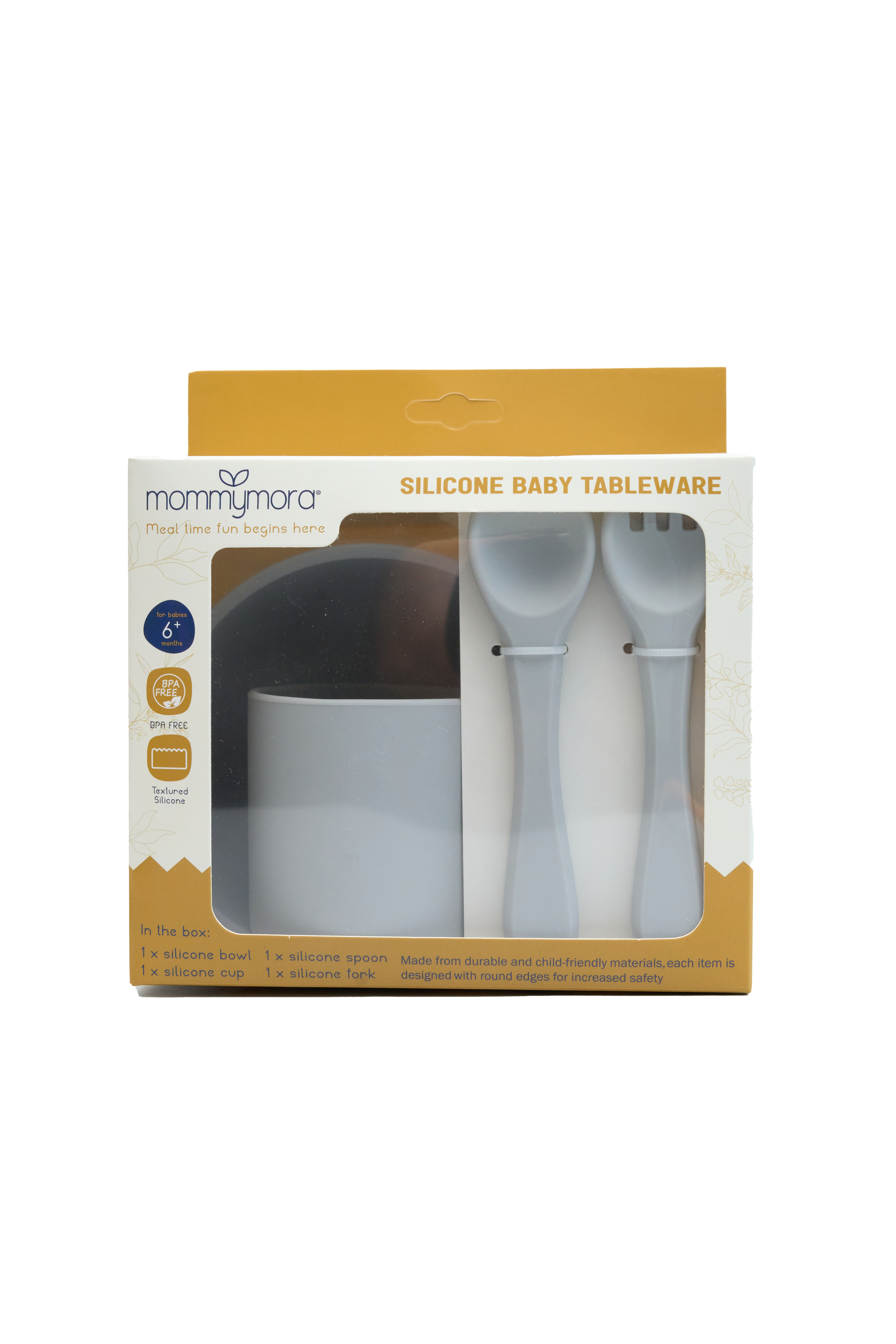 MOMMYMORA SILICONE FEEDING SET GRY