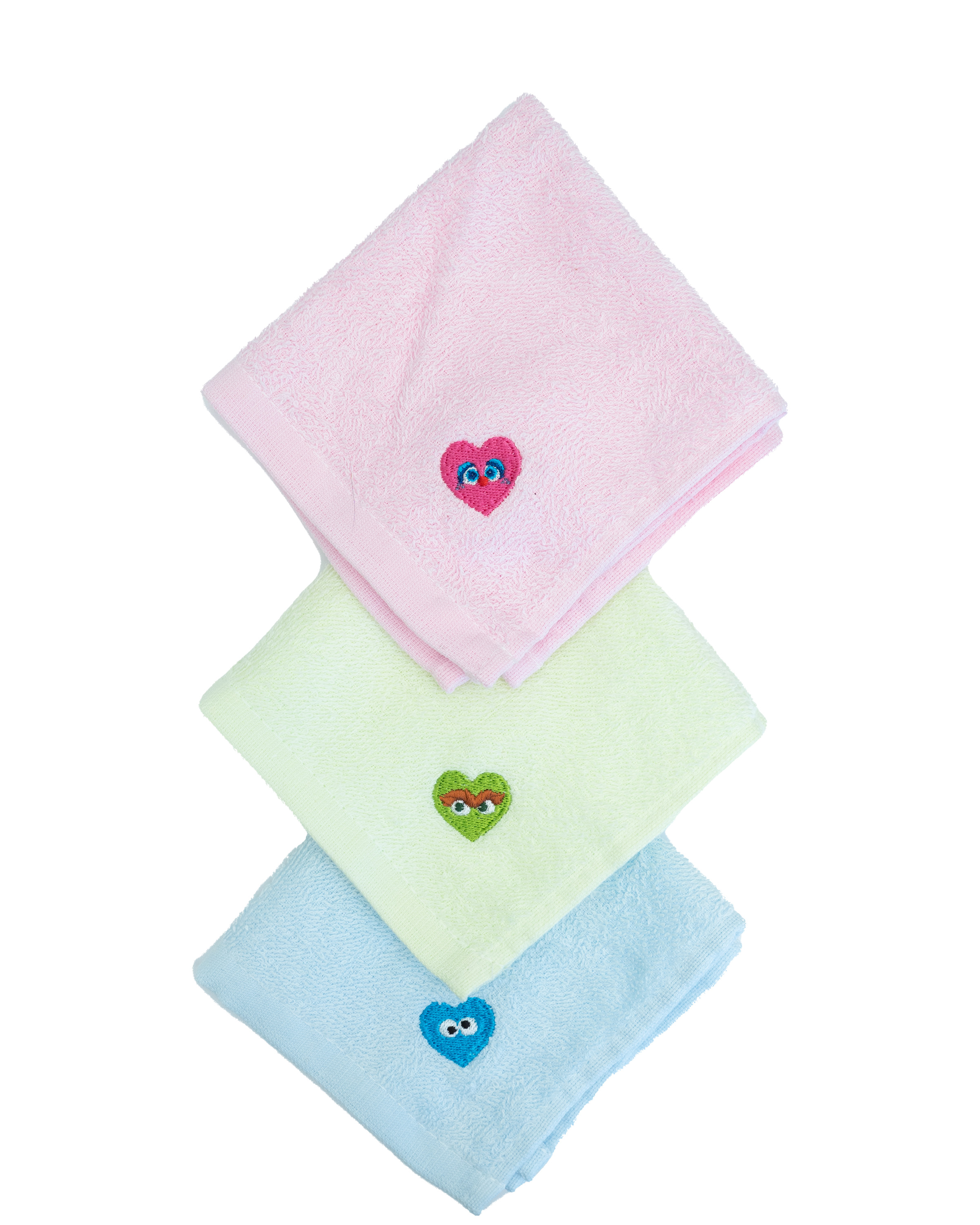 SESAME 3IN1 HANDKERCHIEF 10cm X 10cm (SAL1025-15001) - Assorted