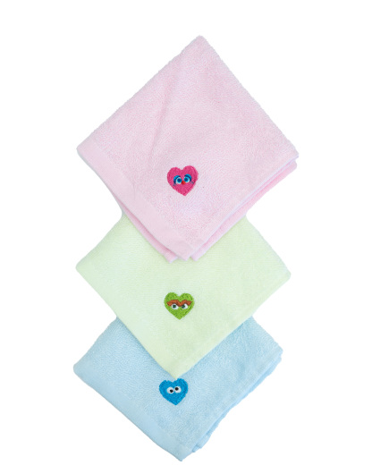 SESAME 3IN1 HANDKERCHIEF 10cm X 10cm (SAL1025-15001) - Assorted