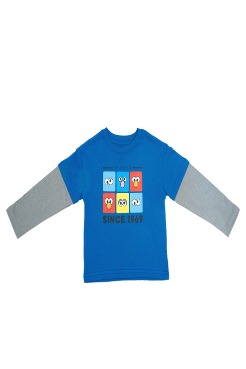 SESAME B L/S TOP (STT0825-20015) - Blue