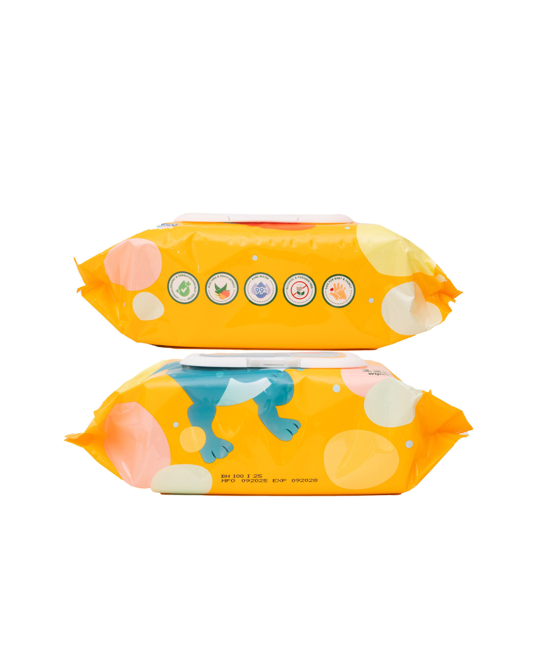 B.HIPPO WIPES 2X120S PARASAUROLOPHUS ( ORANGE )