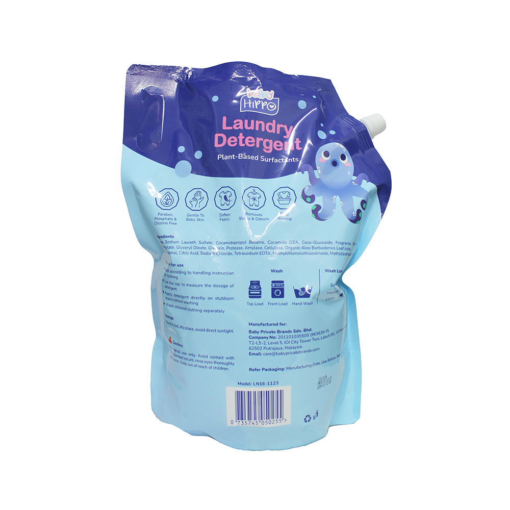 Baby Hippo Laundry Detergent Refill Pack 1800ml