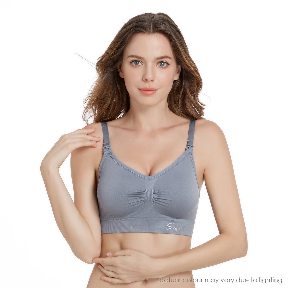 Shapee Classic Nursing Bra - Dusty Blue (NB131)