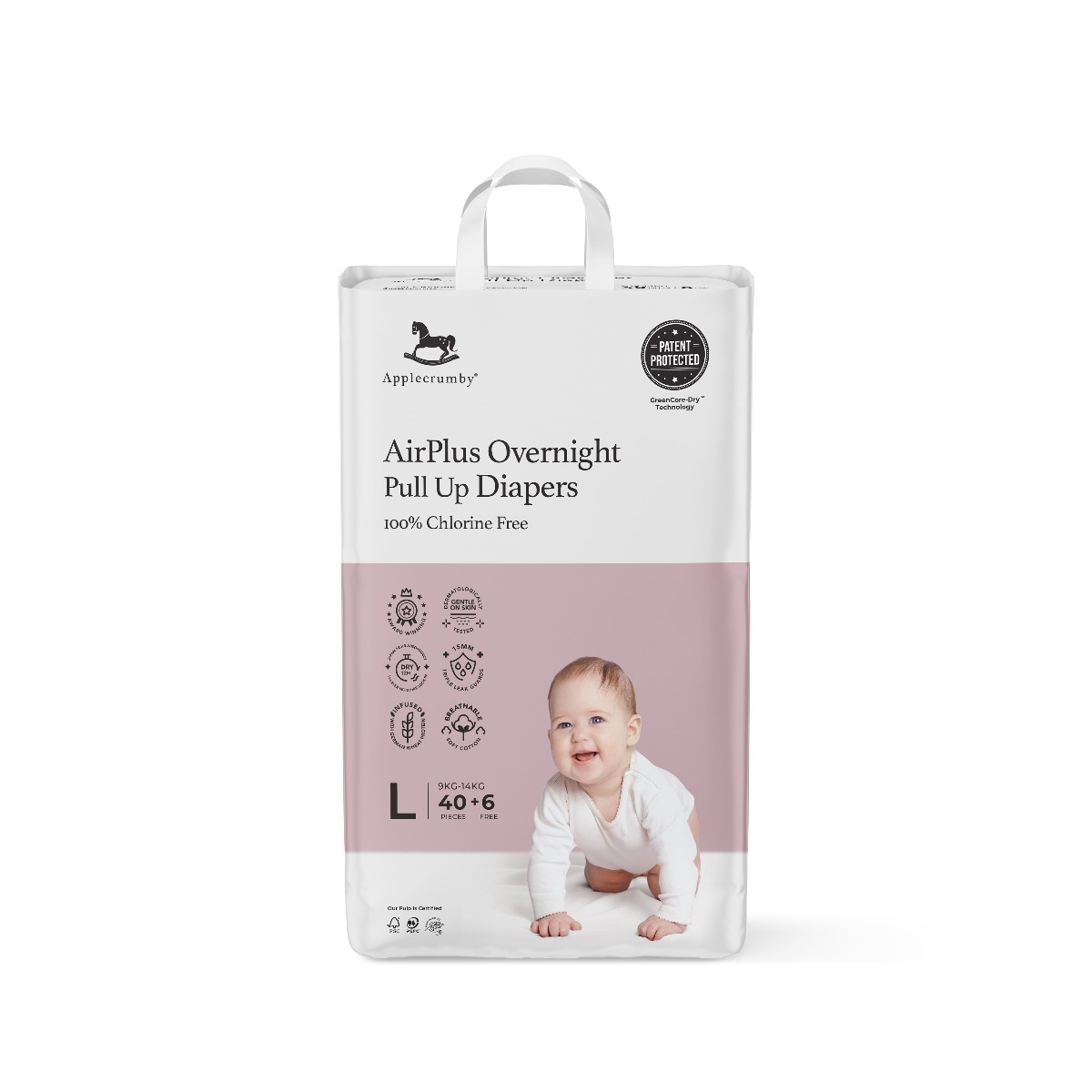 Applecrumby AirPlus Overnight Pants Diapers L40