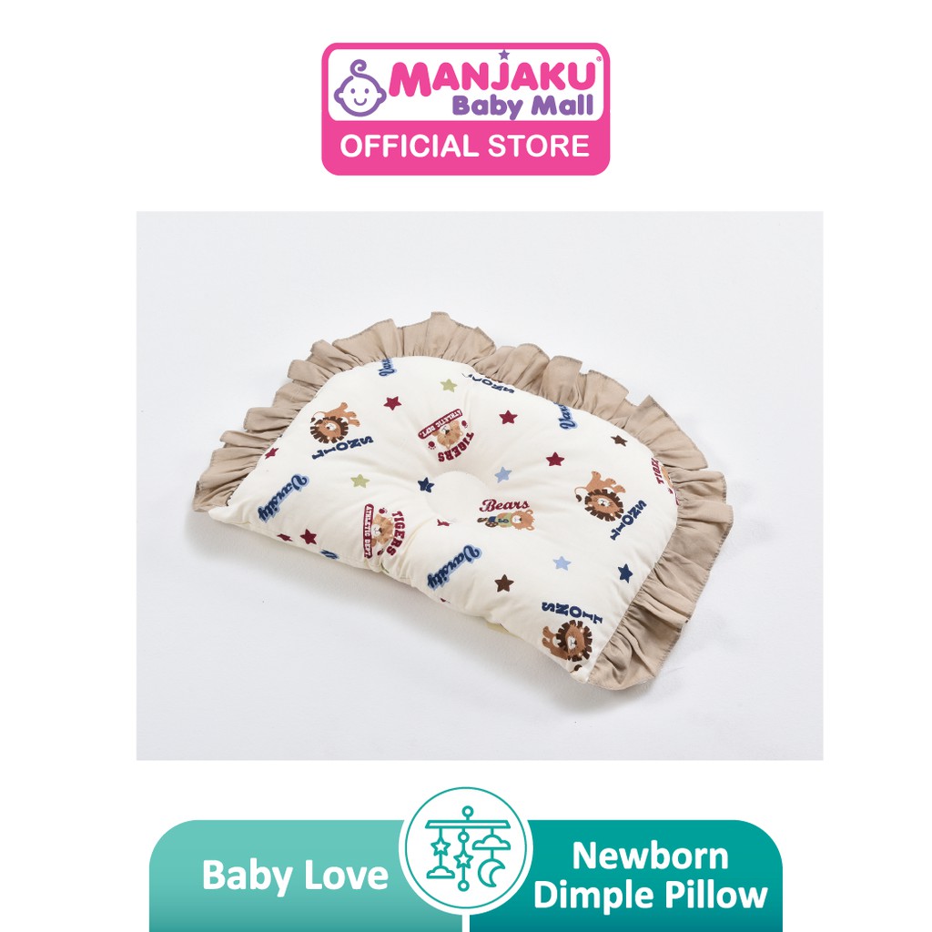 Baby Love Premium Newborn Dimple Pillow (Model: 4950) - Animals Star