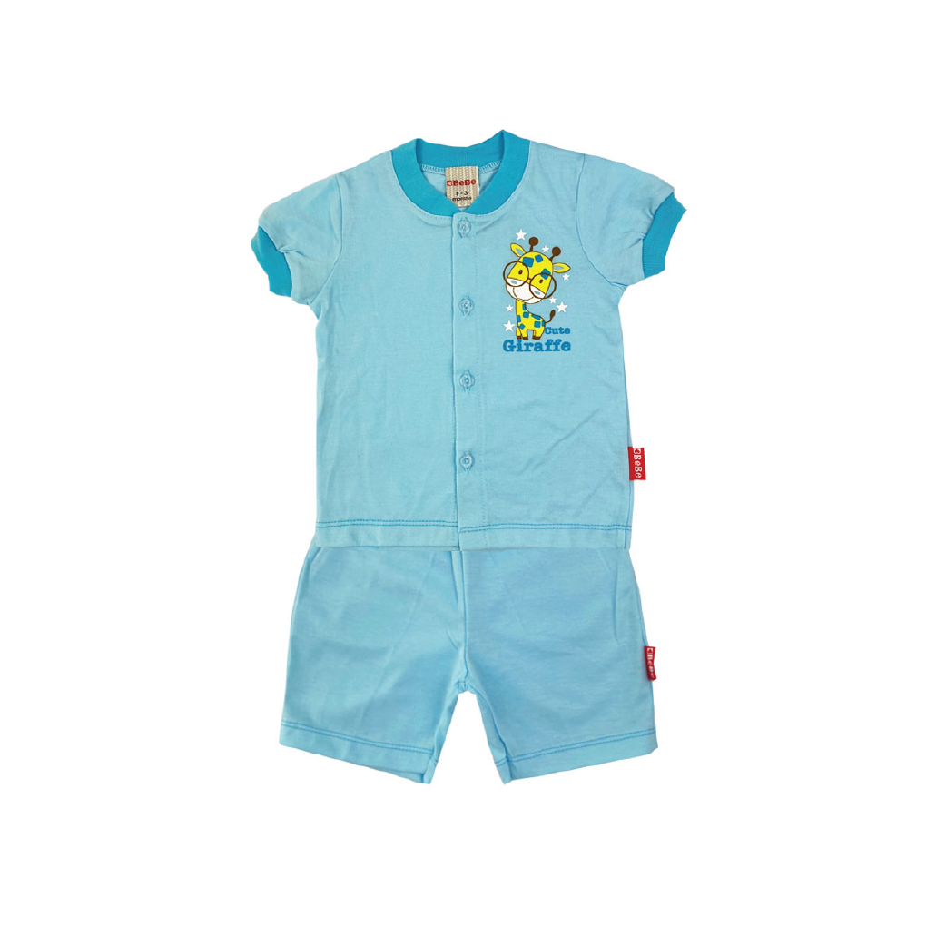 BEBE BABY SUITS(CBN2132401-BLU-3M)