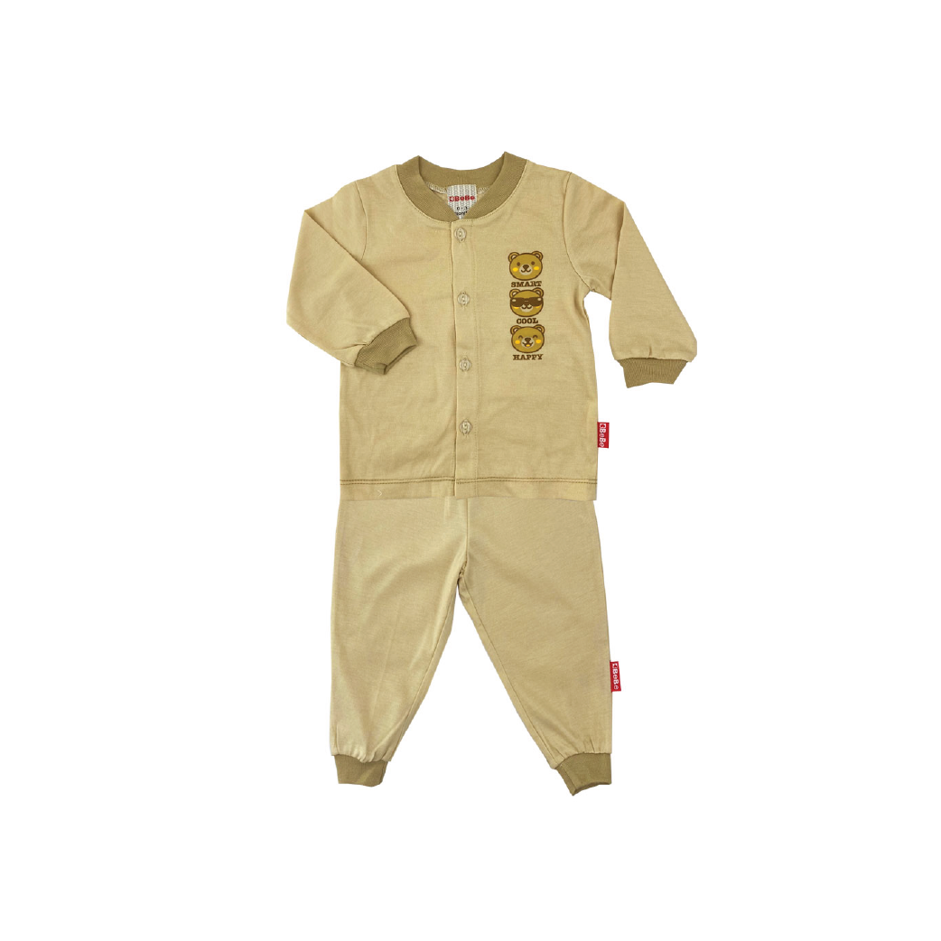 BEBE BABY SUITS(CBN2132403-BRN-3M)