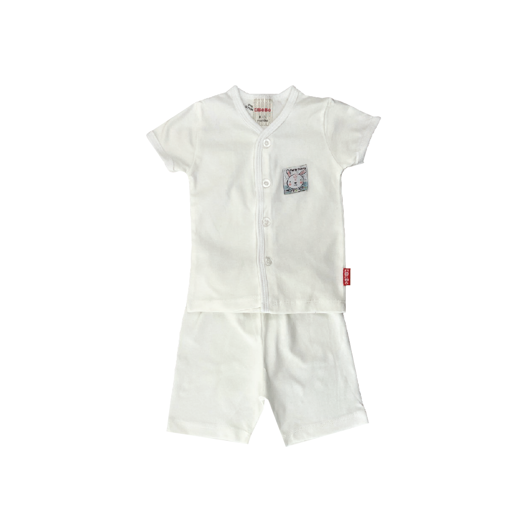 BEBE SS TEE W B/PANTS(CBN2233302-WHT-0M)