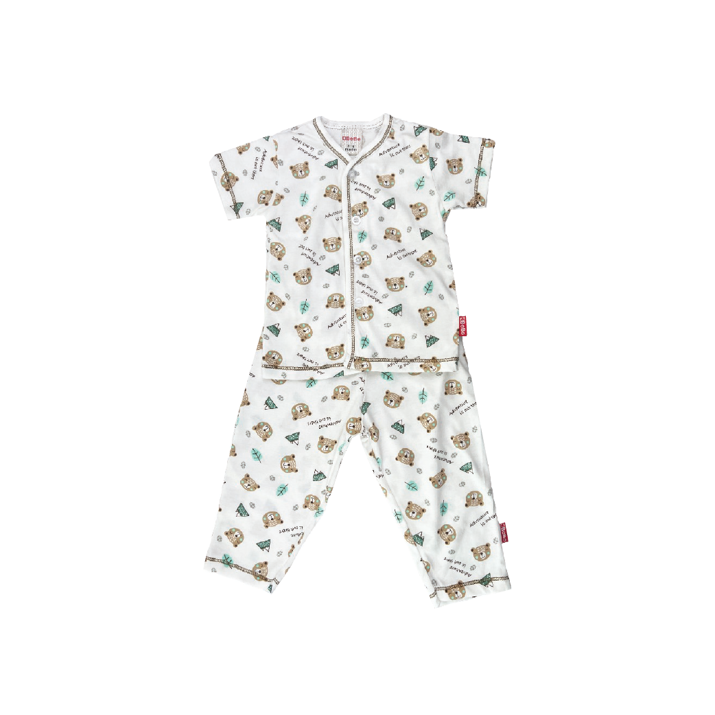 BEBE SS TEE W L/PANTS(CBN2233502-WHT-0M)