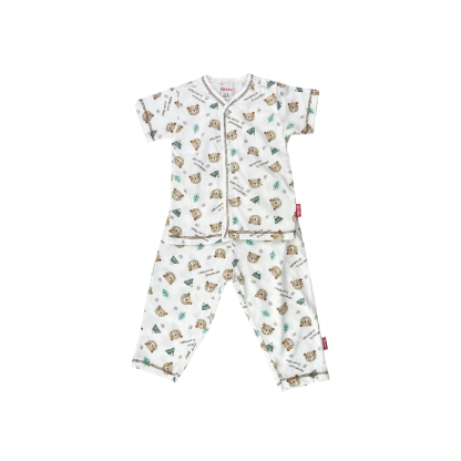 BEBE SS TEE W L/PANTS(CBN2233502-WHT-0M)