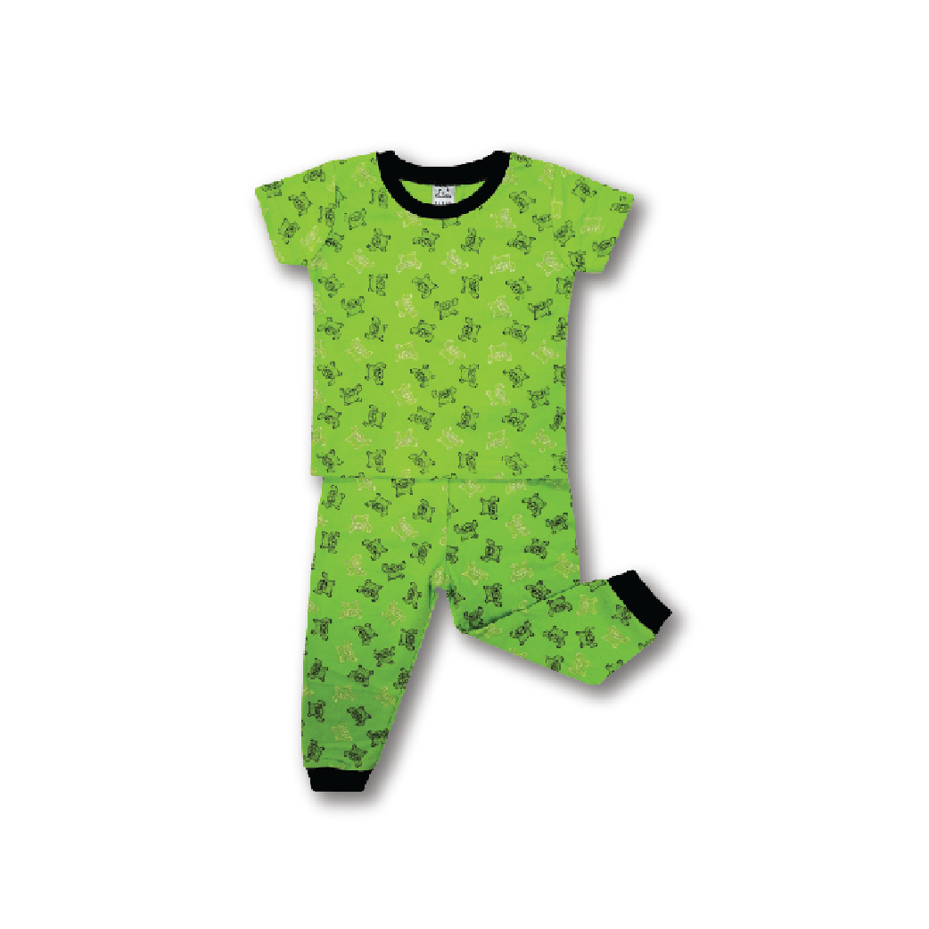CUDDLES BABY PYJAMAS(PJW351-GRN-24M)