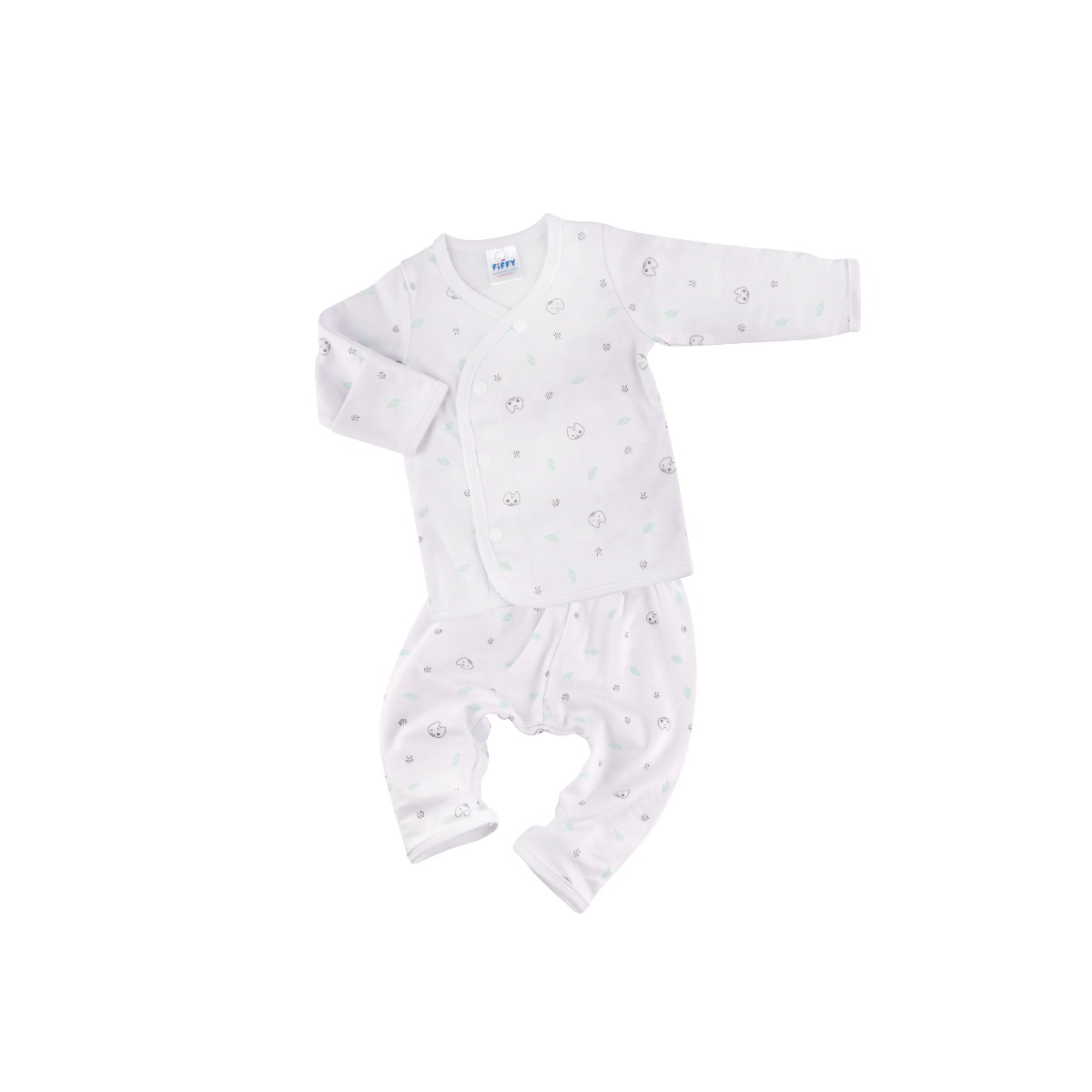 FIFFY UN L/S VEST SUIT (65360-WHT-3M)