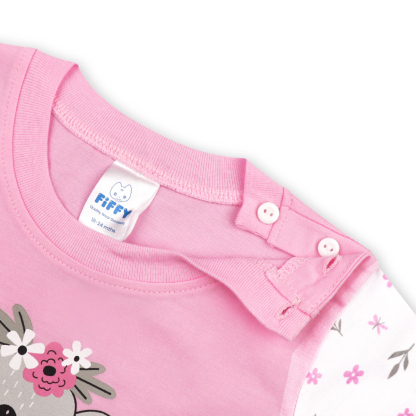 FIFFY Girl Long Sleeve Girl Pyjamas Suit 3522210 - Pink