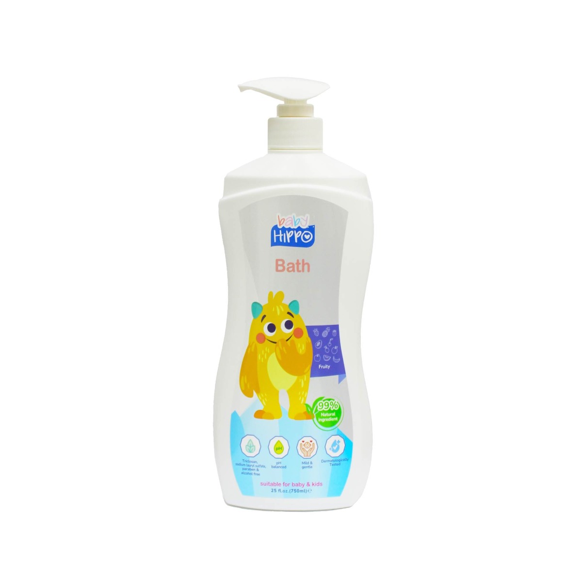 Baby Hippo Baby Bath 750ML - Fruity