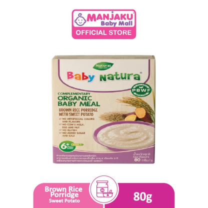 BABY NATURA BRW RICE PORDG S.POTATO 80G
