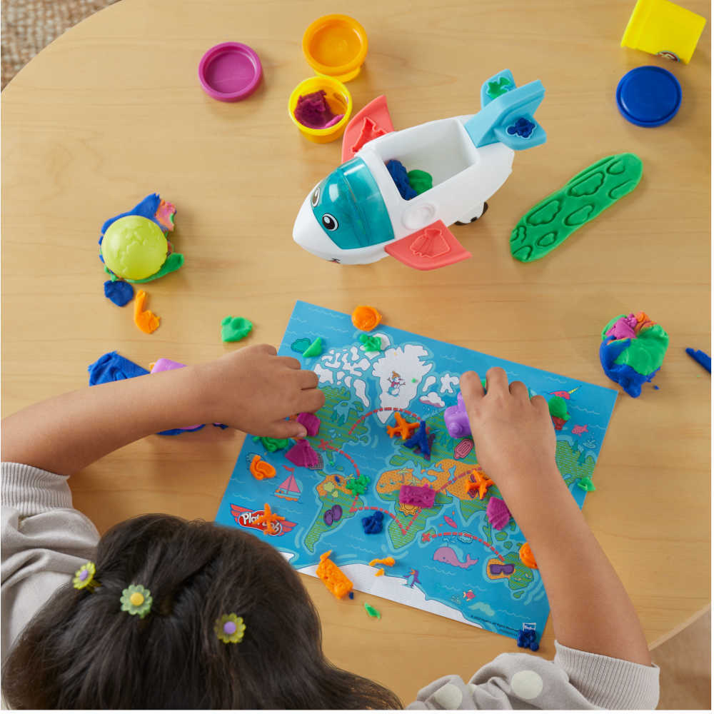 Play-Doh Airplane Explorer Starter Set Toys For Girls & Boys (Model:F8804)