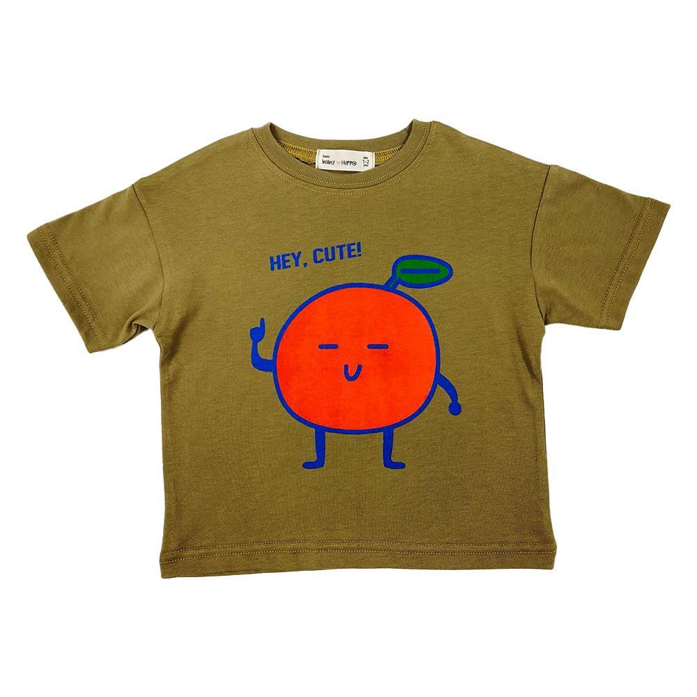 Kemeja-T Baby Hippo Lengan Pendek Tops Kasual (HTT0125-10003 - Hey Cute )