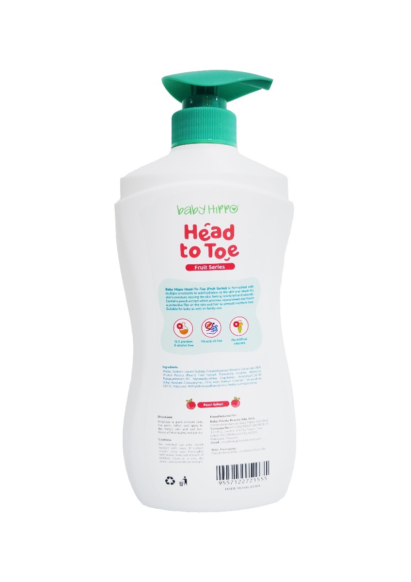Baby Hippo Head To Toe - 750ml