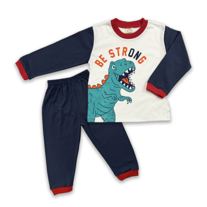 Cuddles UnisexToddler Fashion Pyjamas Suit Set (BSW1007) - Blue