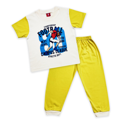 CUDDLES TODDLER BOY FASHION PYJAMAS SUIT SET (BSW1