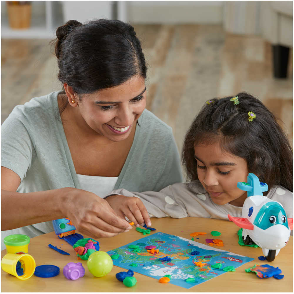 Play-Doh Airplane Explorer Starter Set Toys For Girls & Boys (Model:F8804)