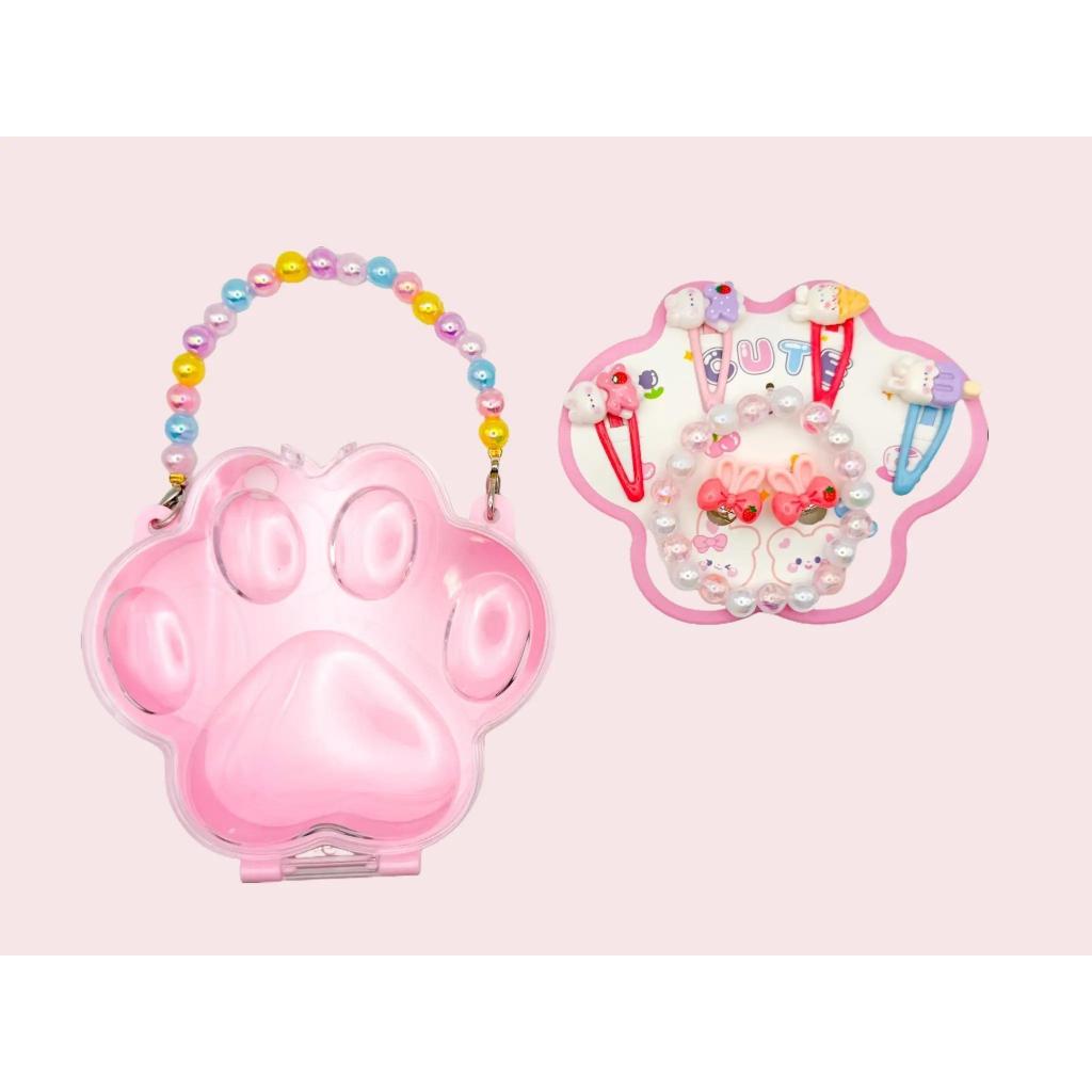 Baby Hippo Girl Accessories Gift Box - Flower Pink