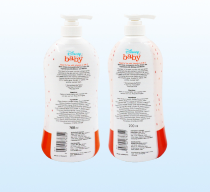 ANAKKU-DISNEY BABY Head to Toe 700ML-ABC PEACH - Assorted Color