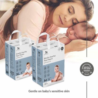 Applecrumby SlimDry EasyDay Tape Diapers L38