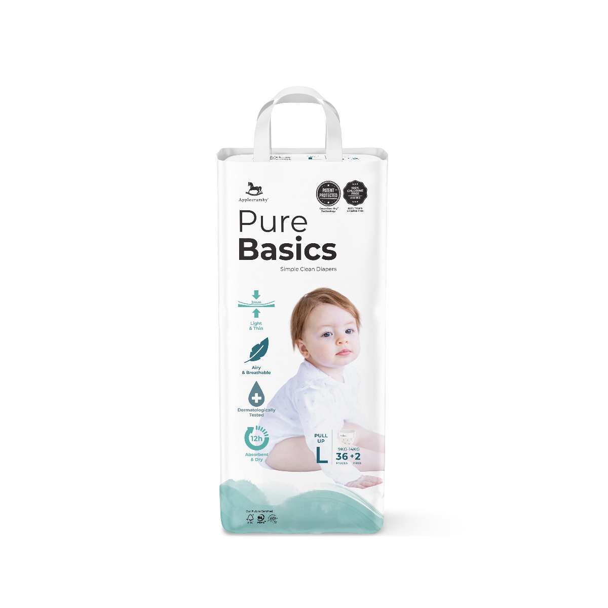 Applecrumby PureBasics Pants Diapers - L36