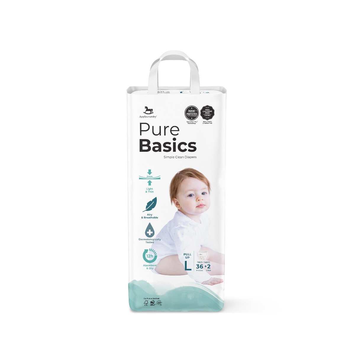 Applecrumby PureBasics Pants Diapers - L36