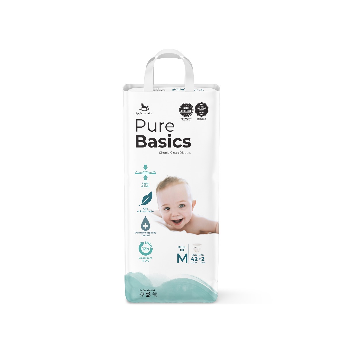 Applecrumby PureBasics Pants Diapers - M42