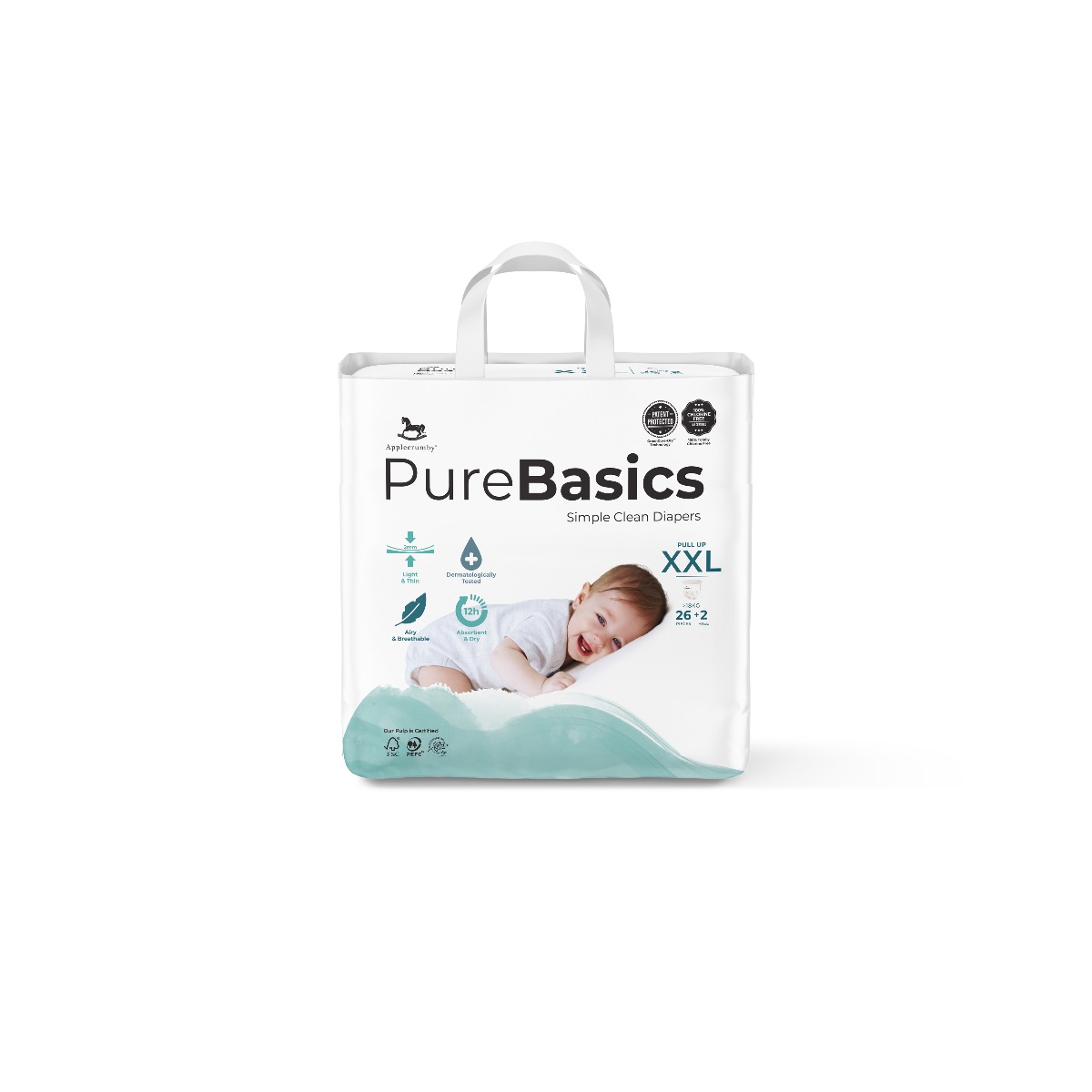 Applecrumby PureBasics Pants Diapers - XXL26