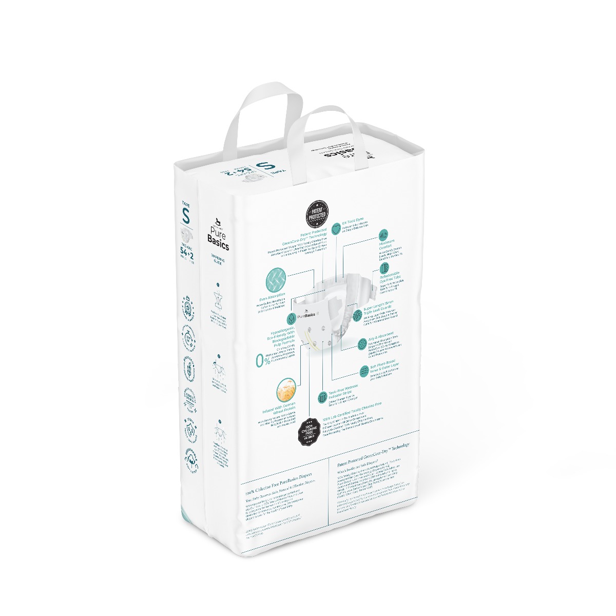 Applecrumby PureBasics Tape Diapers - S54