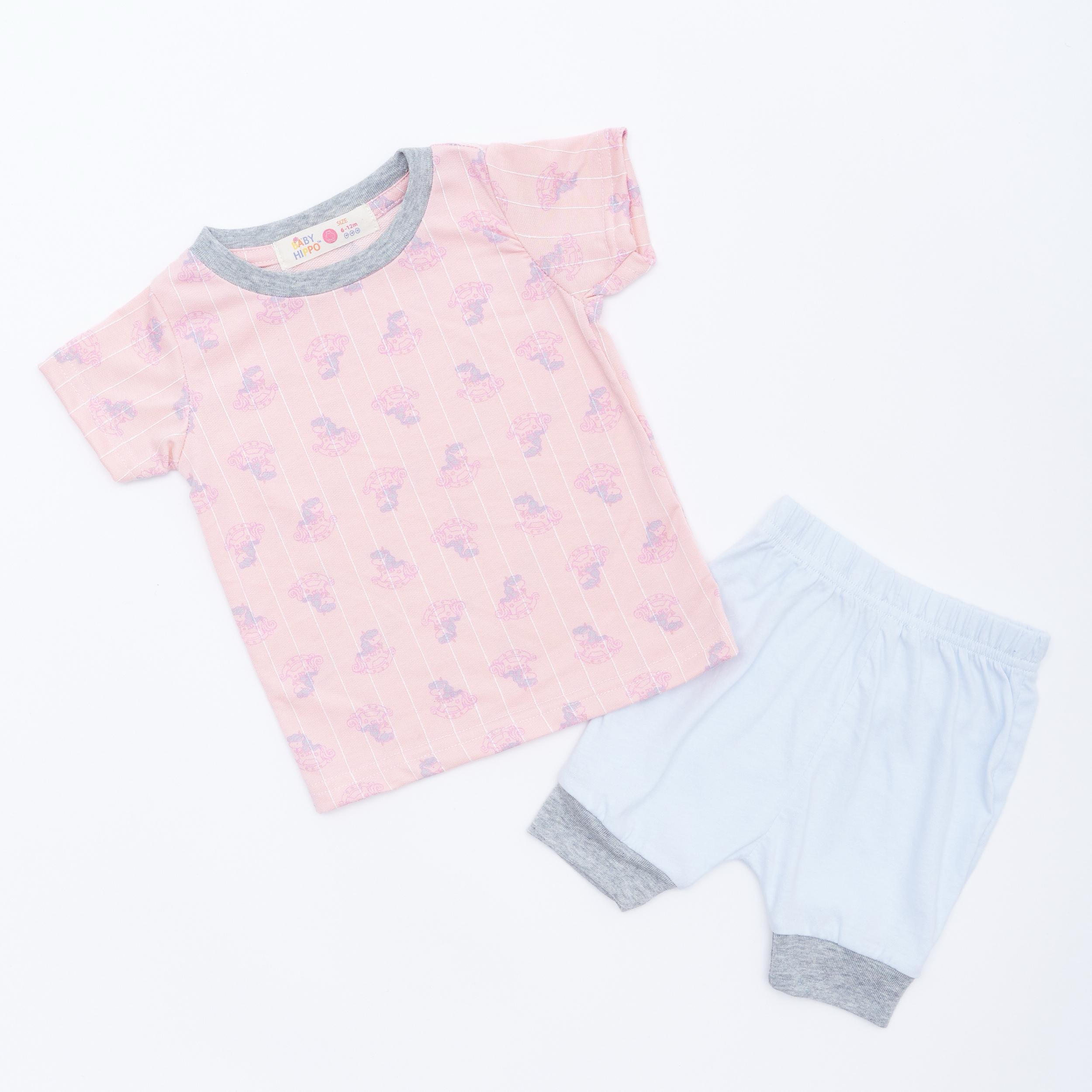 Baby Hippo Suit Set - Pink/Blue - HTS0122-19001