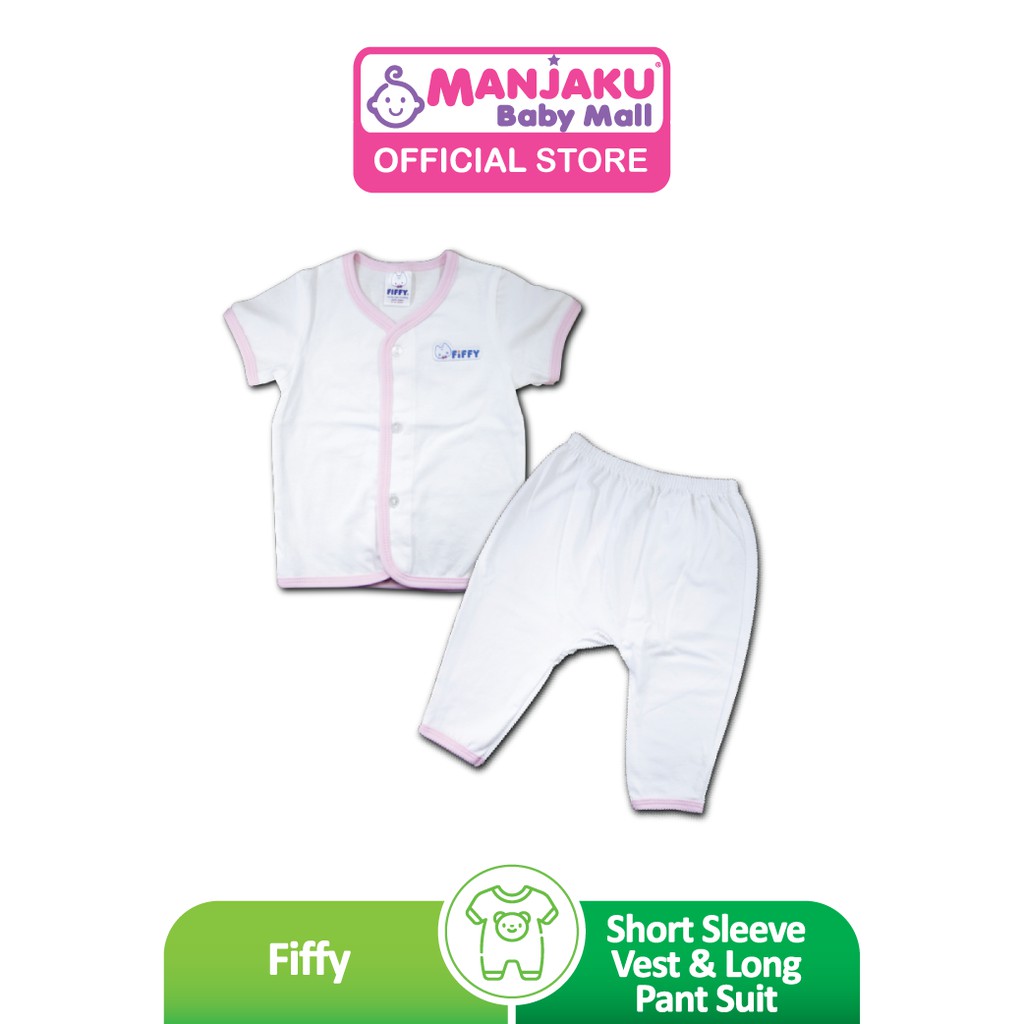 FIFFY S/S VEST W L/P SUIT (65349-PNK-3M)