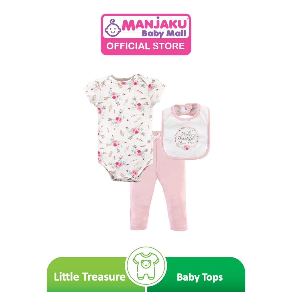Little Treasure Hanging Bodysuit Rompers With Bibs & Pants LT71241 - M