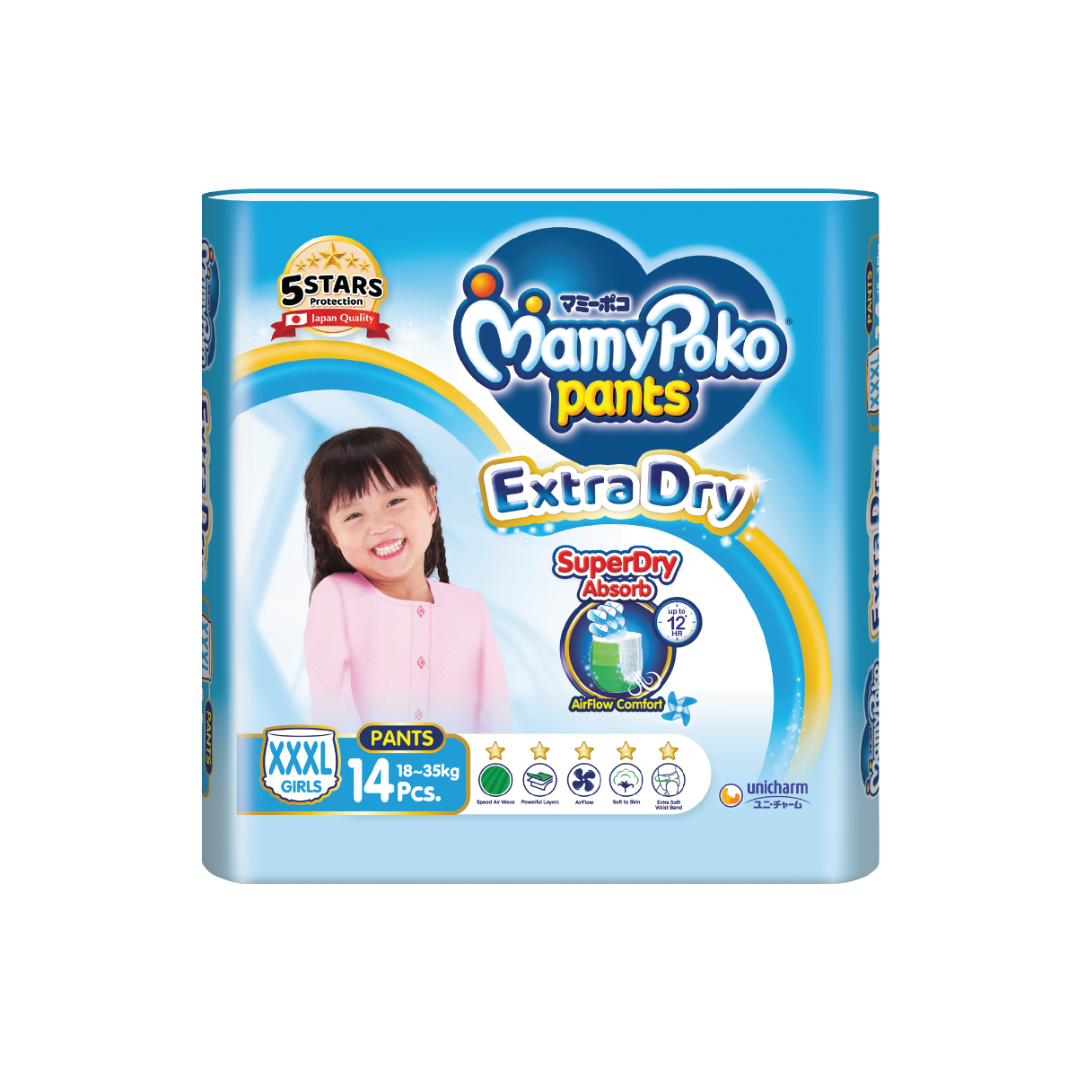 MAMYPOKO PANTS EXTRA SOFT FIT (G) XXXL14