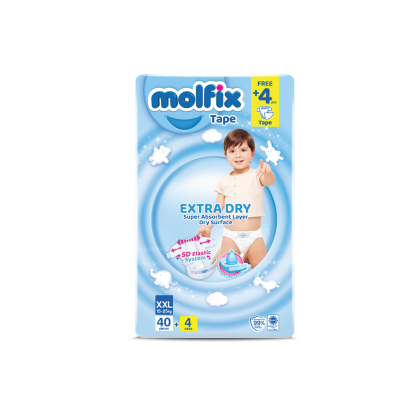 Molfix Extra Dry Super Jumbo Pack (S82/M74/L62/XL50/XXL40)