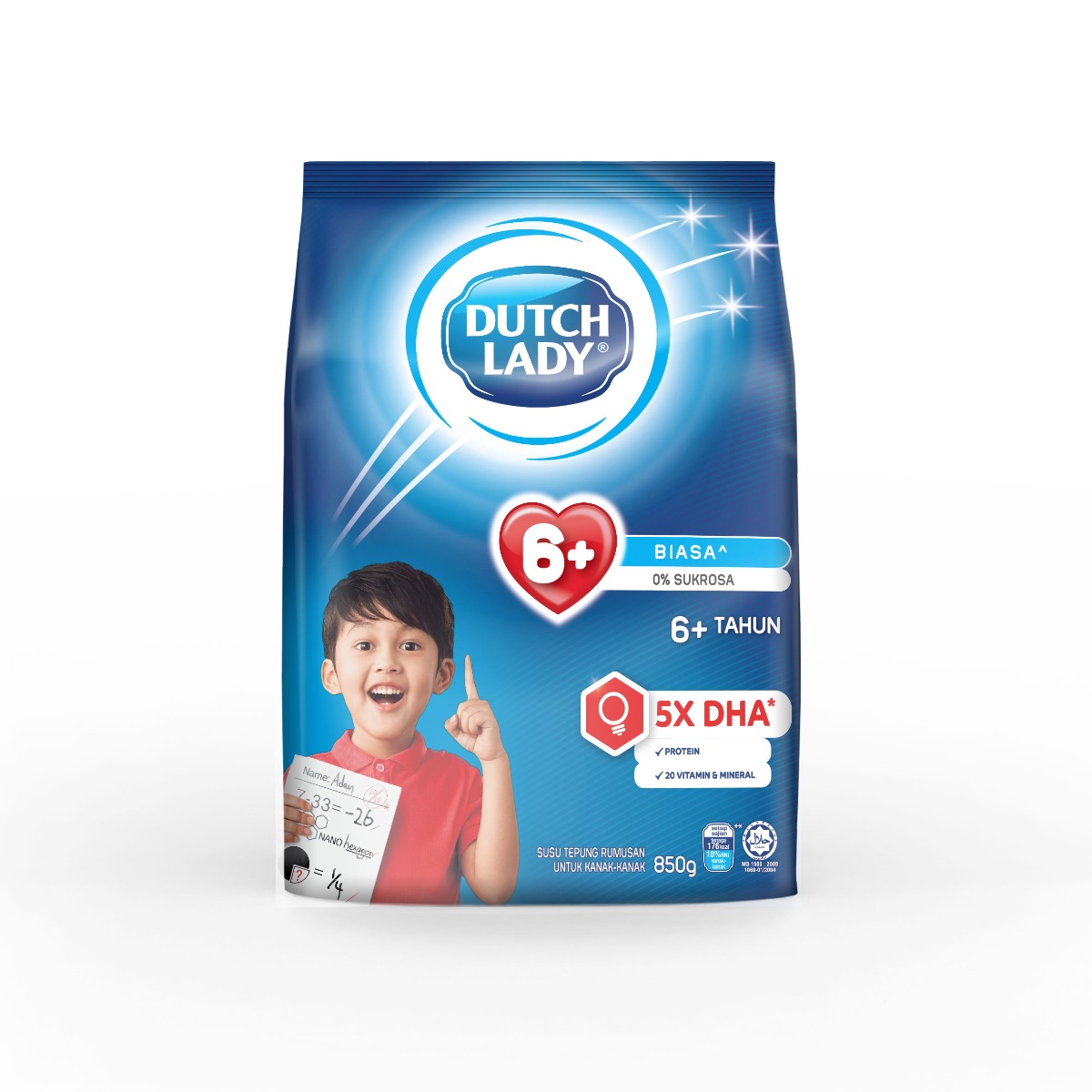 DUTCH LADY GUM 6+ PLAIN 850G (NEW)