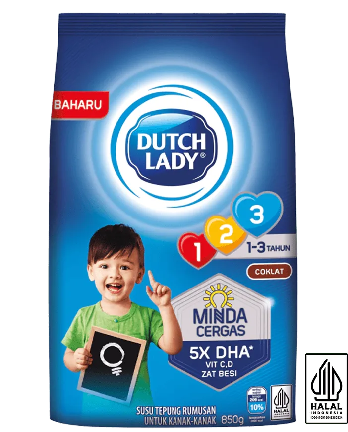 DUTCH LADY GUM 123 PLAIN / HONEY / CHOCOLATE 850G (NEW)