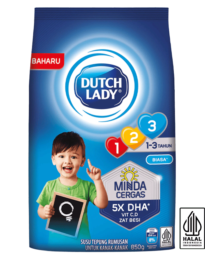DUTCH LADY GUM 123 PLAIN / HONEY / CHOCOLATE 850G (NEW)