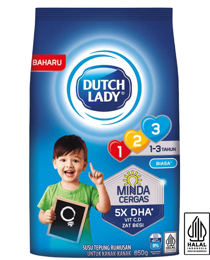 DUTCH LADY GUM 123 PLAIN / HONEY / CHOCOLATE 850G (NEW)