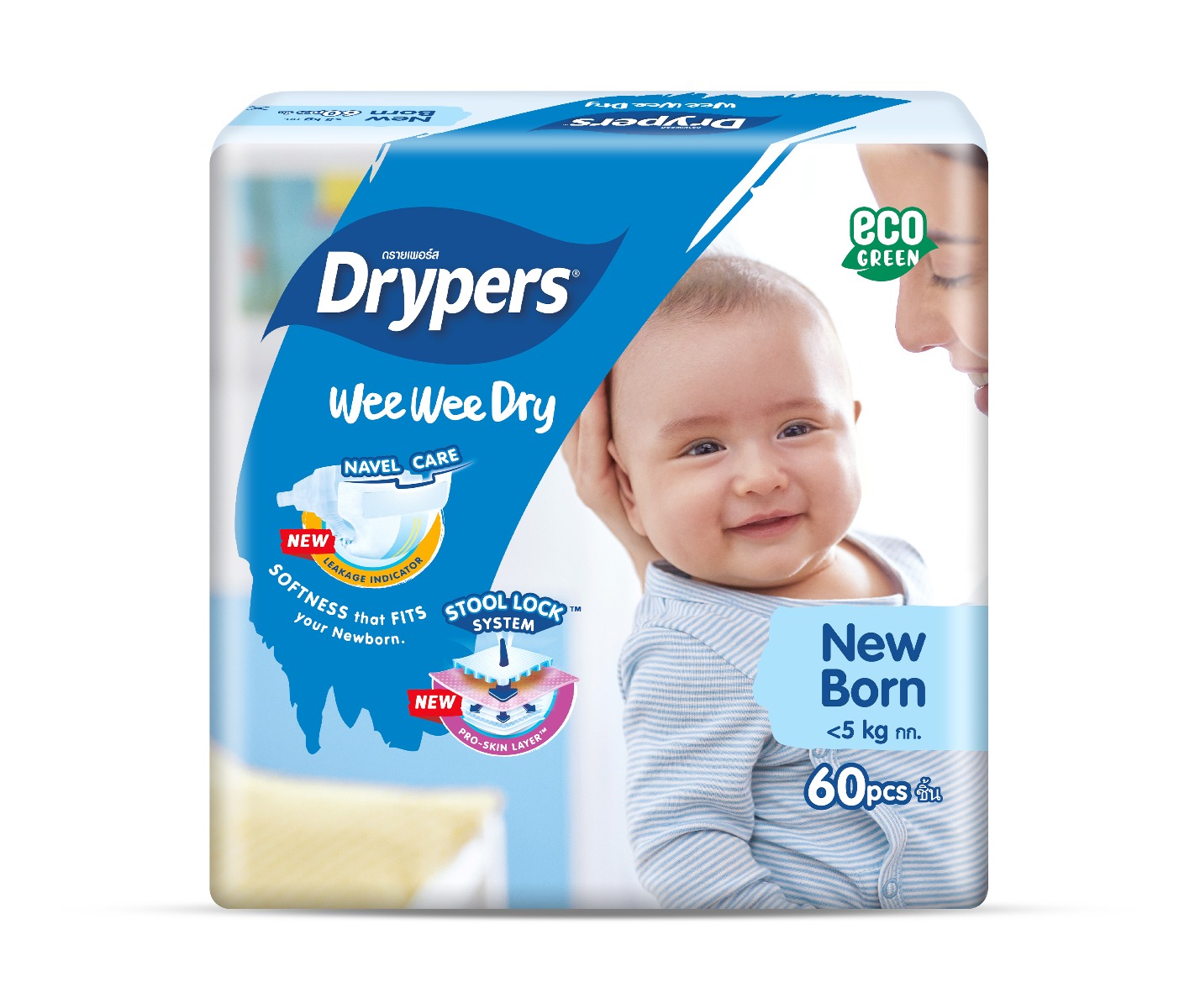 DRYPERS WEE-WEE DRY JUMBO PACK NB64'S