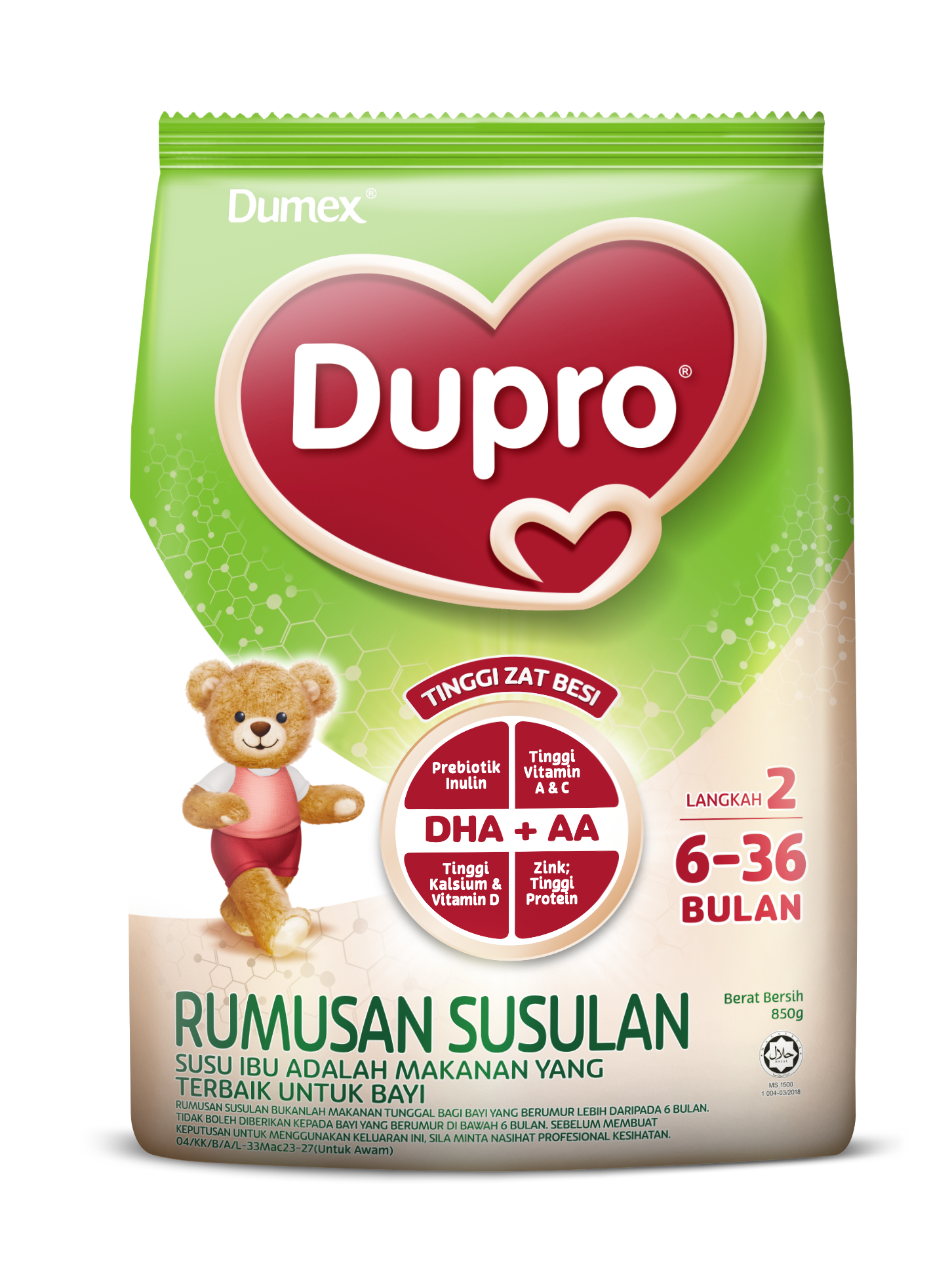 DUPRO 2 FOLLOW-UP FORMULA 850G