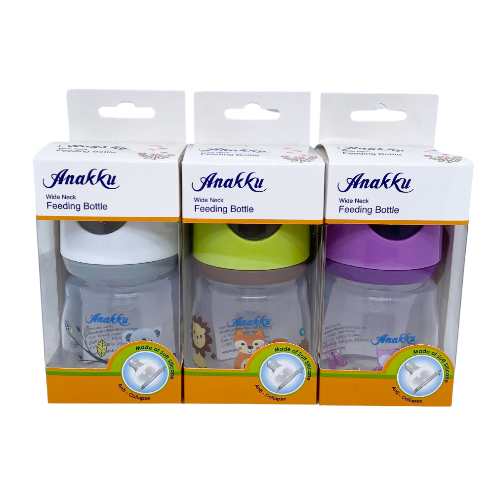 Anakku Wide Neck Bottle - 4oz/120ml - 163-606 - Assorted Color