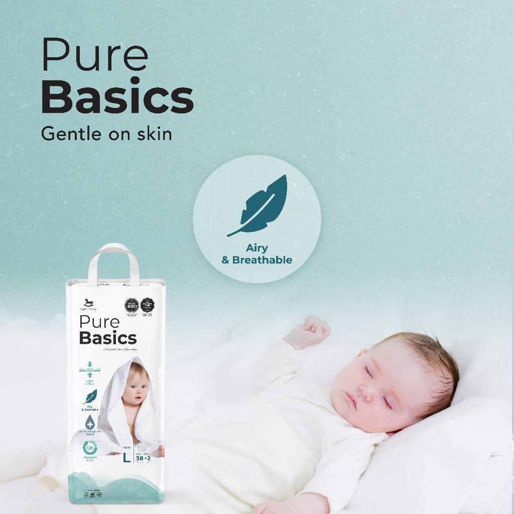 Applecrumby PureBasics Tape Diapers - XL30