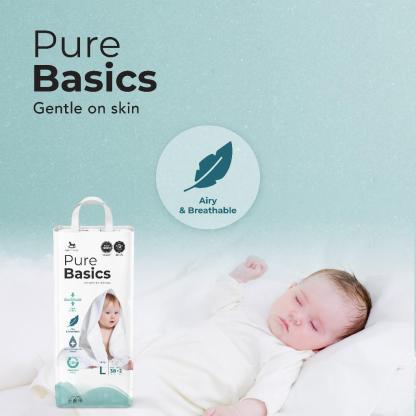 Applecrumby PureBasics Tape Diapers - XL30